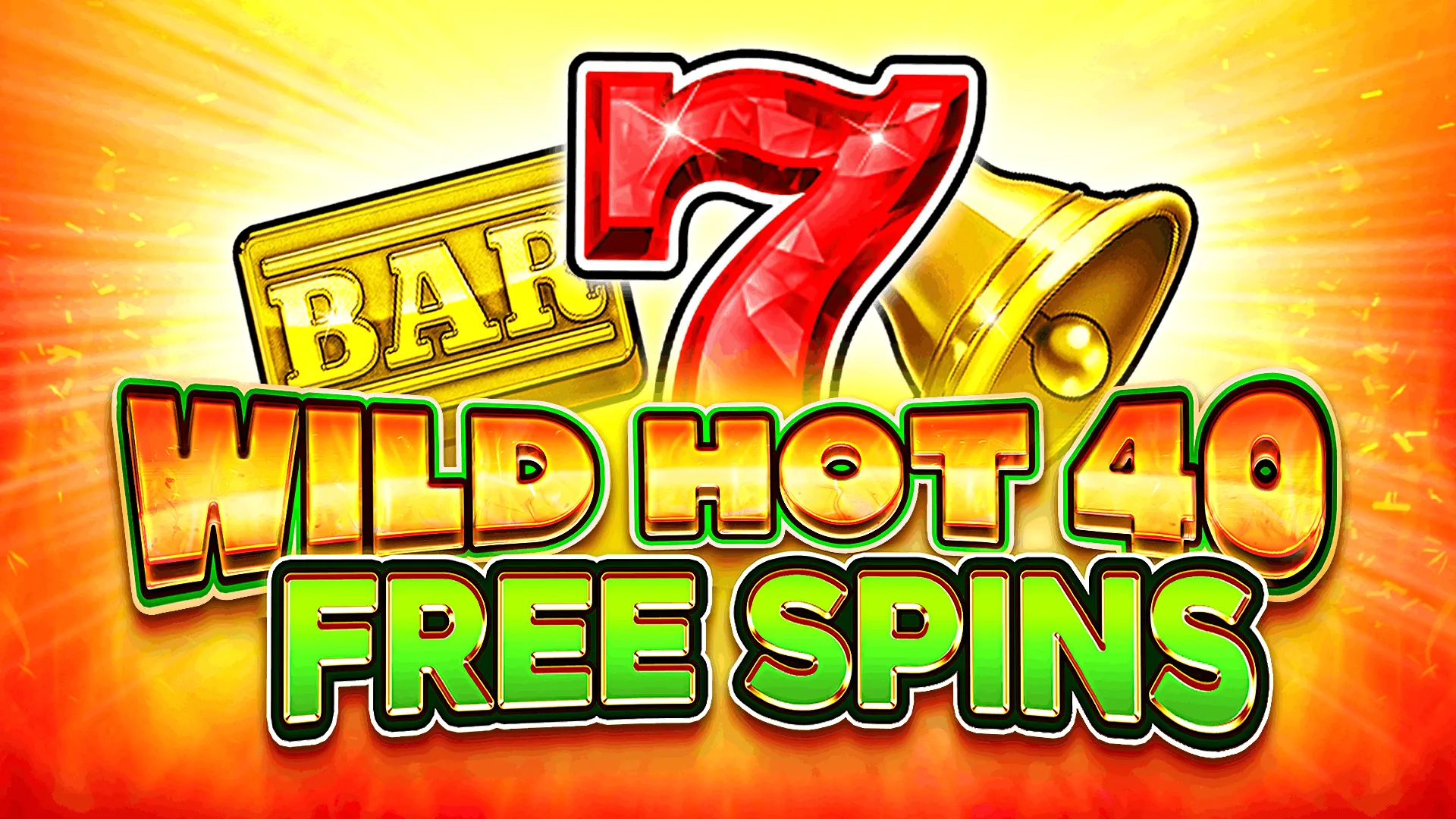 Wild Hot 40 de Fazi con frutas, sietes y lingotes de oro en llamas